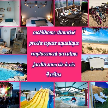 Mobilhome climatisé-2ch-terrasse chauffée-camping Les Charmettes Les Mathes Extérieur photo