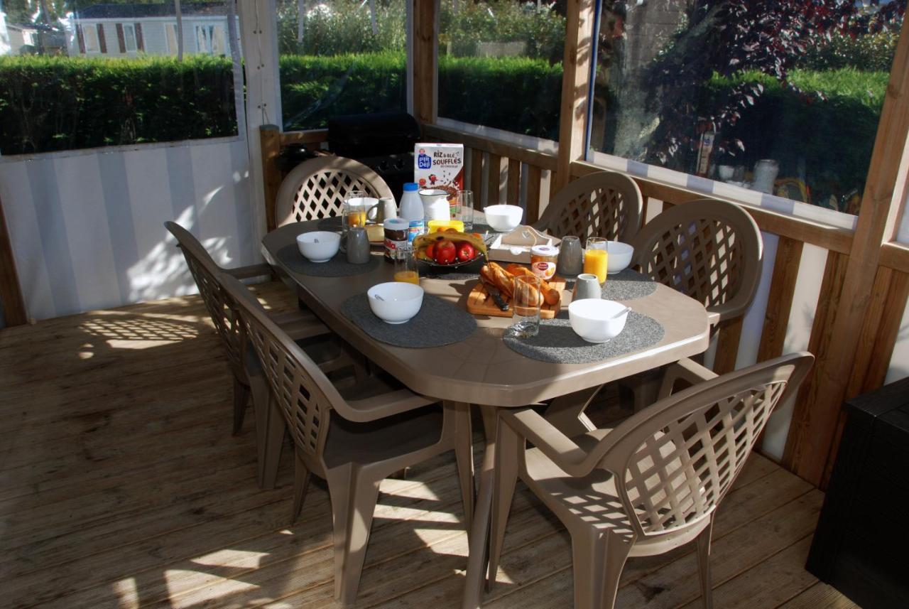 Mobilhome climatisé-2ch-terrasse chauffée-camping Les Charmettes Les Mathes Extérieur photo