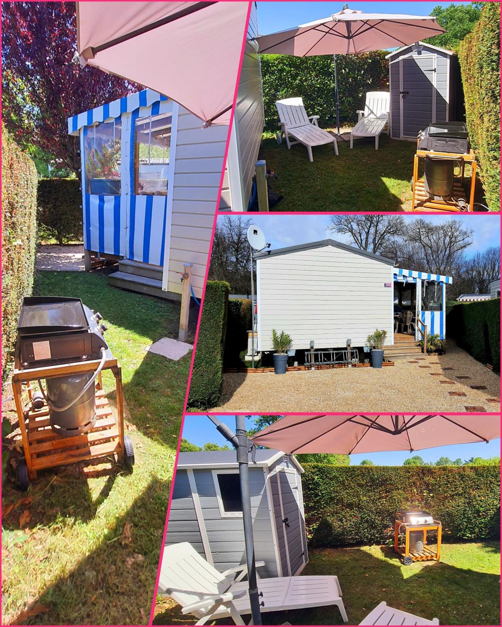 Mobilhome climatisé-2ch-terrasse chauffée-camping Les Charmettes Les Mathes Extérieur photo